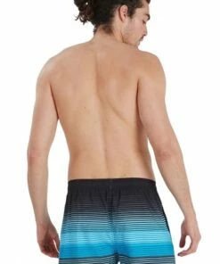 Speedo Mens Stripe Leisure Watershort Black/Blue -Cheap Swimweargalore Store sp12837g652.962 speedo mens stripe leisure watershort2