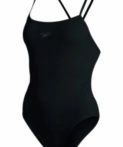 Speedo Endurance Thin Strap One Piece Black -Cheap Swimweargalore Store sp129080001.001 speedo endurance thin strap one piece
