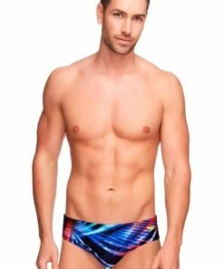 Speedo Mens Rays Brief Black/Blue -Cheap Swimweargalore Store sp12p677549 speedo mens rays brief front black blue.1561955779 2