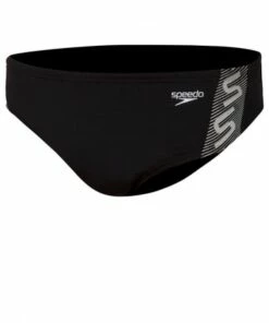 Speedo Mens Monogram Brief Black/White