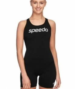 Speedo Endurance Leaderback Sport Legsuit Black/White