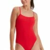 Speedo Eco Endurance Thin Strap One Piece Red