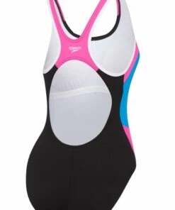 Speedo Block Muscleback One Piece Black/Pink -Cheap Swimweargalore Store sp2240g8076.926 speedo block muscleback one piece back