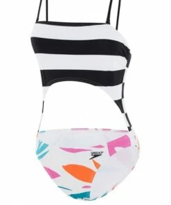 Speedo 80's Cut Out One Piece Black/White -Cheap Swimweargalore Store sp2251e7446.905 speedo 80 s cut out one piece4
