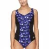 Speedo Sphere Contour Clipback One Piece Black/Purple