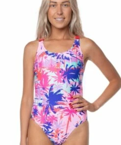 Speedo Tropic Leaderback One Piece Multi