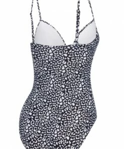 Speedo Leopard Goddess One Piece Black/White -Cheap Swimweargalore Store sp22x178152.905 speedo leopard goddess one piece back