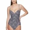 Speedo Leopard Goddess One Piece Black/White