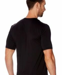 Speedo Mens Ocean Tee Sun Top Black -Cheap Swimweargalore Store sp7782c7771.001 speedo mens ocean tee rashie2.1530594304