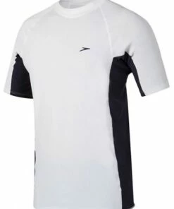 Cheap Swimweargalore Store 26 Speedo Mens Slim Fit Sun Top White