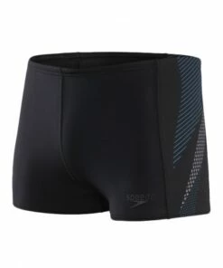 Speedo Mens Tech Panel Aquashort Black