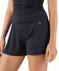 Sunsoaked Solids Gia Lycra Swim Short Nero