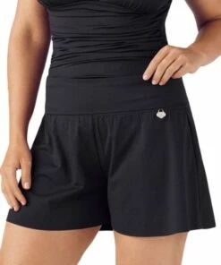 Sunsoaked Solids Gia Lycra Swim Short Nero -Cheap Swimweargalore Store sso700730.003 sunsoaked solids gia lycra swim short3