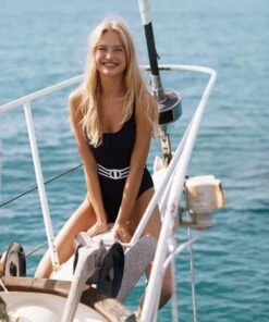 Seafolly Tank One Piece Black -Cheap Swimweargalore Store sum3 seafolly belt