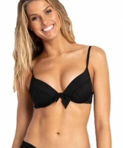 Sunseeker Basix Moulded Push Up Bra Black