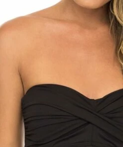 Sunseeker Basix Empire Tankini Separate Black -Cheap Swimweargalore Store sun10501 empire bandeau tankini 2 1
