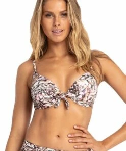 Sunseeker Talon D Cup Moulded Push Up Bra Raisin