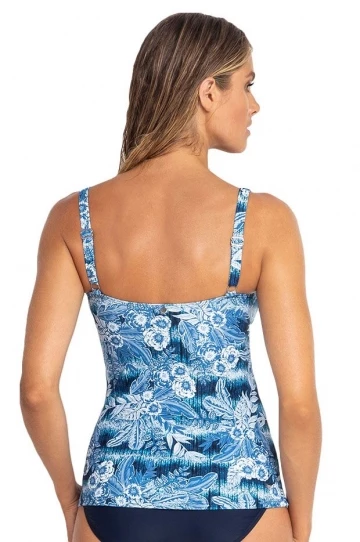 Sunseeker Maldives Cross Front D Cup Tankini Separate Blue 2 Sunseeker Maldives Cross Front D Cup Tankini Separate Blue - Image 2