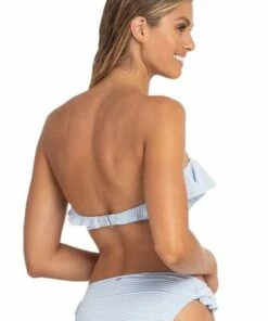 Sunseeker Sail Ruffle Bandeau Bra Blue -Cheap Swimweargalore Store sun12022.400 sunseeker sail ruffle bandeau bra1 1