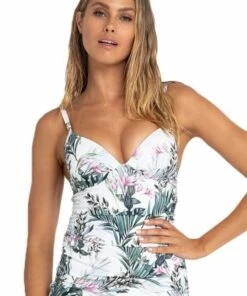 Sunseeker Sofia Moulded Push Up Tankini Separate White