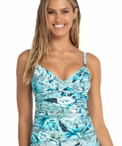 Sunseeker Kala Twist Front Tankini Separate Denim