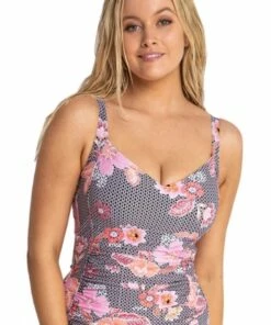Sunseeker Tiki DD/E Cup Underwire Tankini Separate Black