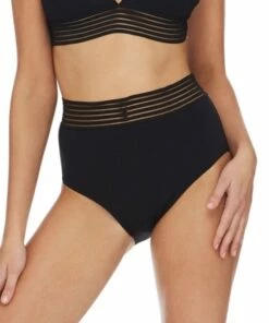 Sunseeker Aloha Solids Super Firm Hi Rise Pant Black