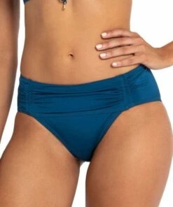 Sunseeker Luxe Gathered Midrise Pant Blue