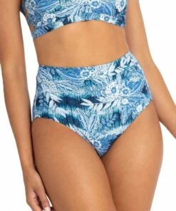 Sunseeker Maldives Retro Band High Waist Pant Blue