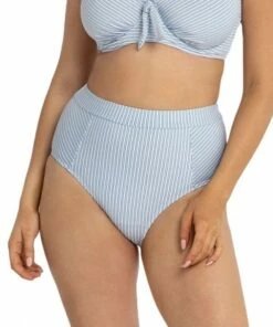 Sunseeker Sail Retro Band High Waist Pant Blue