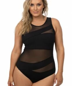 Sunseeker Basix Cross Spliced One Piece Black