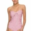 Sunseeker Porter Ruched Bandeau One Piece Clay