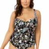 Sunseeker Florantine D Cup Cross Front One Piece Black