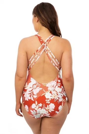 Sunseeker Tangelo Multi Cross Strap One Piece Copper 2 Sunseeker Tangelo Multi Cross Strap One Piece Copper - Image 2