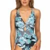 Sunseeker Goa Double Ring Cross Back One Piece Black