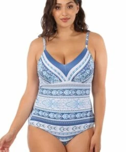 Sunseeker Romanos DD/E Cup Bralette One Piece Blue