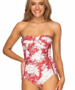 Sunseeker Phoenix Twist Bandeau One Piece Clay