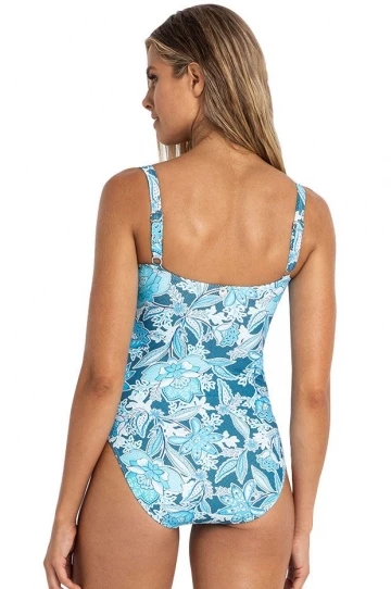 Sunseeker Somerville D Cup Cross Front One Piece Blue 2 Sunseeker Somerville D Cup Cross Front One Piece Blue - Image 2