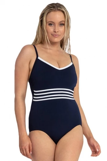 Sunseeker Pool Contrast Tape DD/E Cup Cross Back One Piece Black 3 Sunseeker Pool Contrast Tape DD/E Cup Cross Back One Piece Black - Image 3