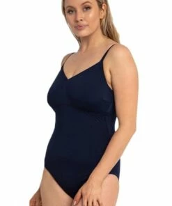 Sunseeker Pool Contrast Tape F/G Cup Bralette One Piece Black -Cheap Swimweargalore Store sun51351fg.401 sunseeker contrast tape f g cup bralette one piece
