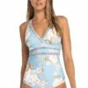 Sunseeker Luana Cross Strap One Piece Cornflower