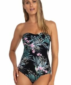 Sunseeker Sofia Twist Bandeau One Piece White -Cheap Swimweargalore Store sun51375.001 sunseeker sofia twist bandeau one piece 1