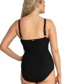 Sunseeker Mini Texture F/G Cup Bar Front One Piece Black -Cheap Swimweargalore Store sun51391fg.001 sunseeker mini texture f g cup bar front one piece1
