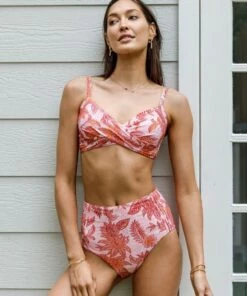 Sunseeker Malolo Twist Front Bralette Arctic -Cheap Swimweargalore Store sunseeker malolo coral campaign