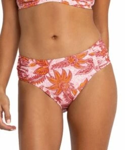 Sunseeker Malolo Gathered Midrise Pant Coral