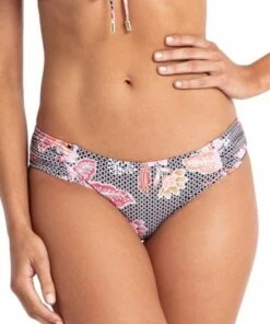 Sunseeker Tiki Gathered Side Pant Black