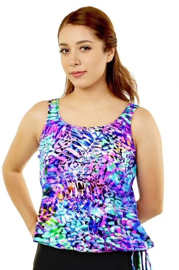 T.H.E. Swimwear Caribbean Cruise Tankini Separate Blue/Pink 1 T.H.E. Swimwear Caribbean Cruise Tankini Separate Blue/Pink