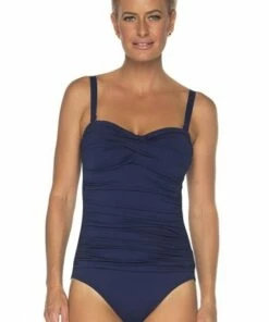 Togs Swimwear Togs Twist Bandeau One Piece Navy