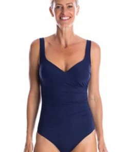 Togs Swimwear Togs Moulded Underwire One Piece Navy -Cheap Swimweargalore Store tog1022022.440 togs moulded underwire one piece front 2