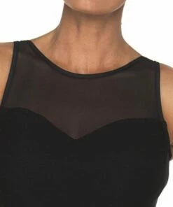 Togs Swimwear Textured Mesh High Neck One Piece Black -Cheap Swimweargalore Store tog1026156.001 texturedmesh highneck op3